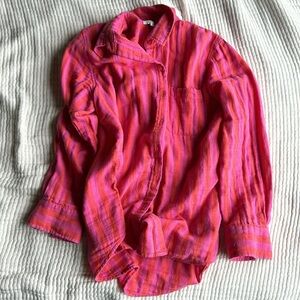 Z SUPPLY SATURDAYS STRIPE GAUZE SHIRT